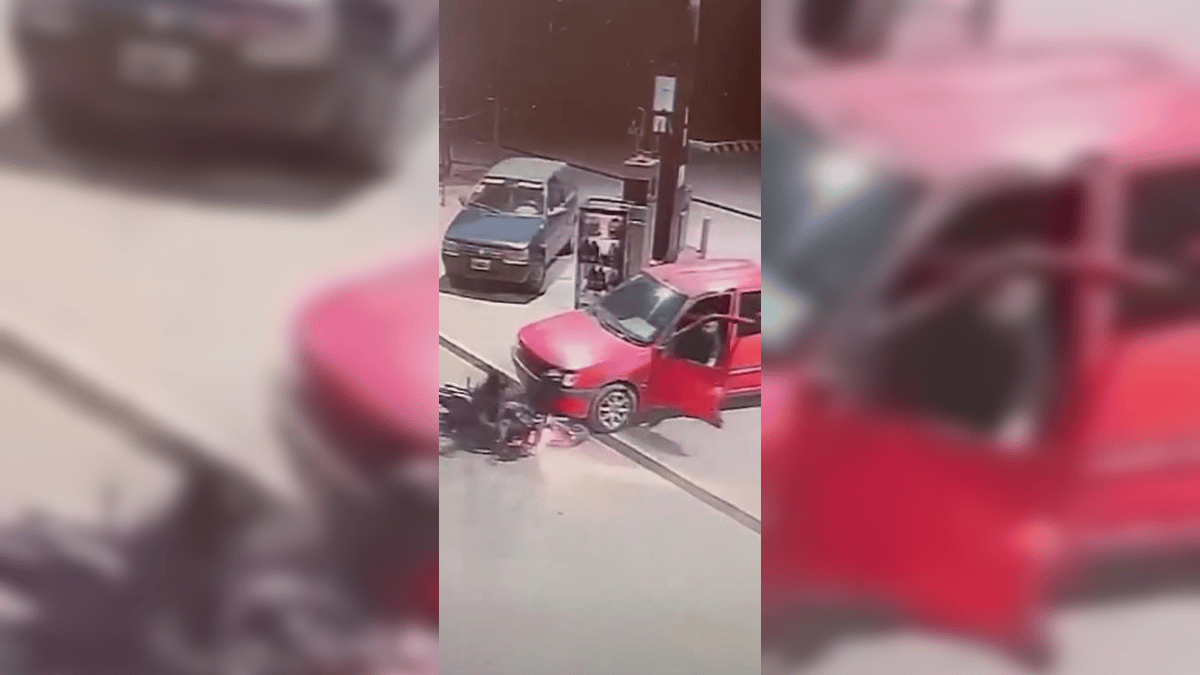 En video: Ciudadano arrolló a presunto ladrón que asaltaba a ciclista