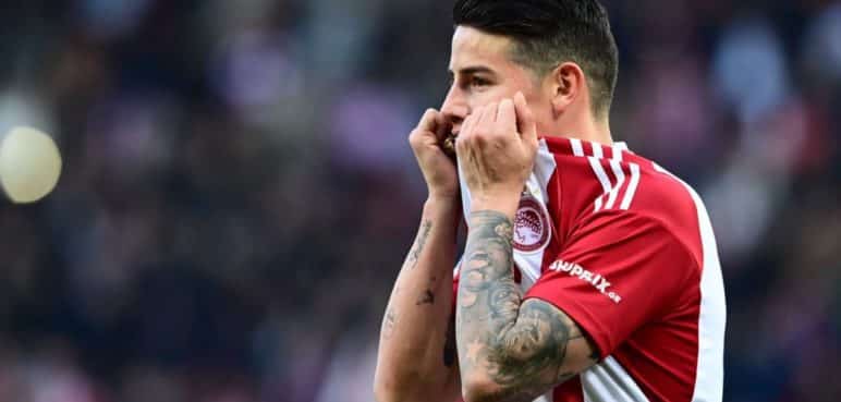 James Rodríguez con molestia muscular ¿Podría perderse la semifinal de Copa?