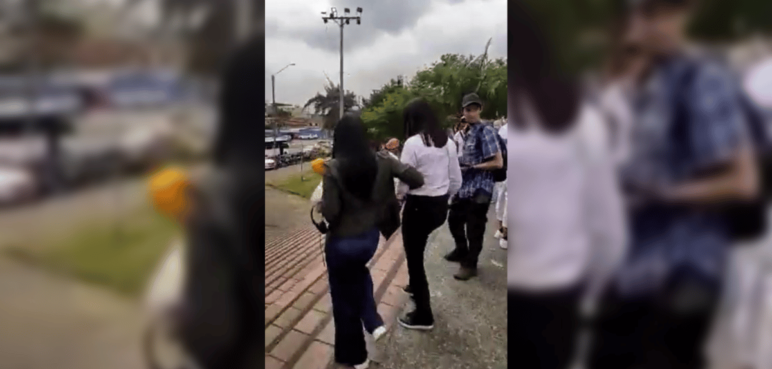 Retiran a periodistas de marcha oficialista en Cali