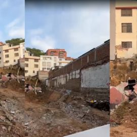 Muro de contención se cayó en Cali y tuvieron que evacuar a 27 personas