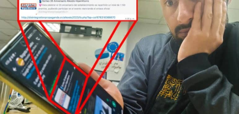 ¡Ojo! Denuncian link fraudulento de Alkosto