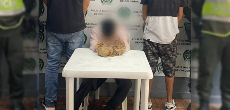 Policía captura a 3 personas implicadas en un hurto con arma de fuego a mujer