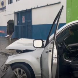 Un habitante de calle resultó lesionado tras un accidente de tránsito