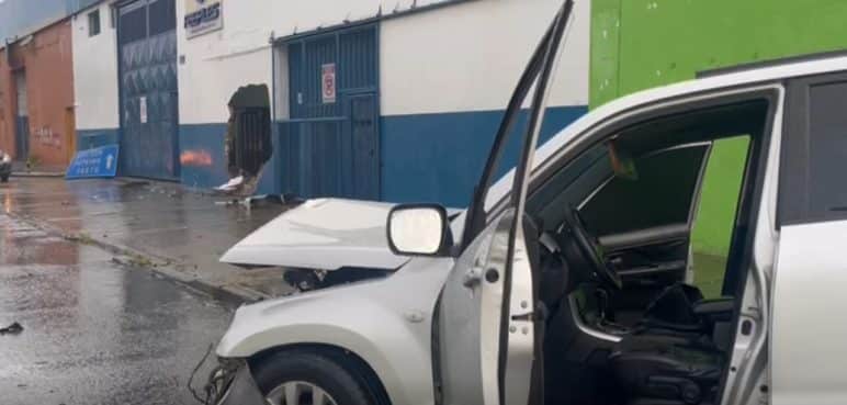 Un habitante de calle resultó lesionado tras un accidente de tránsito