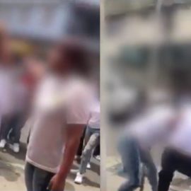 Video: Dos jóvenes se pelearon a la salida del colegio en el norte de Cali