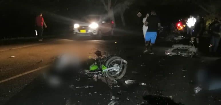 Tres muertos dejó aparatoso accidente de tránsito en vía Palmaseca-Rozo