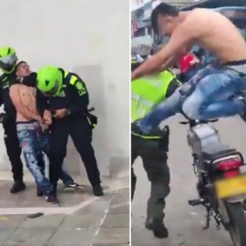 Hombre que invadió el carril del MÍO se enfrentó a la policía