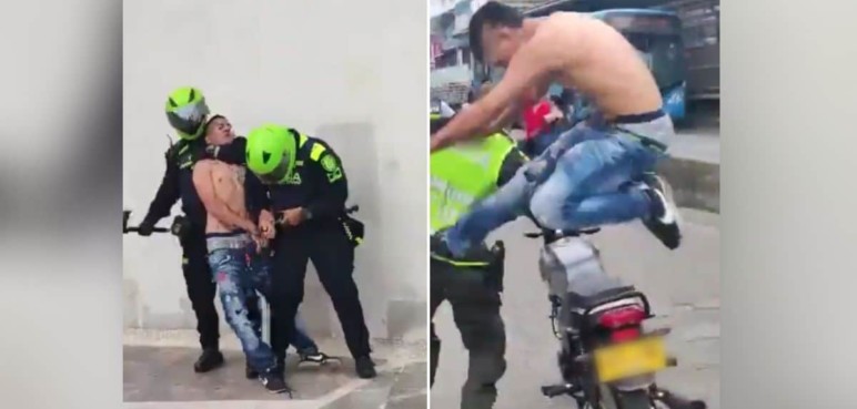 Hombre que invadió el carril del MÍO se enfrentó a la policía