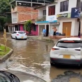Así se encuentra una de las calles más transitadas de Jamundí