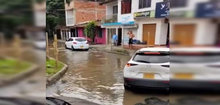 Así se encuentra una de las calles más transitadas de Jamundí