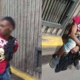 Capturan a un hombre que intentaba robar cables en el túnel Mundialista