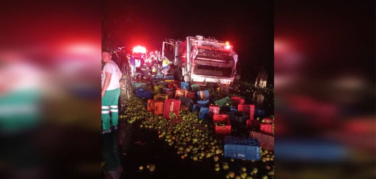 Dos heridos dejó aparatoso accidente de tránsito en la recta Cali – Palmira