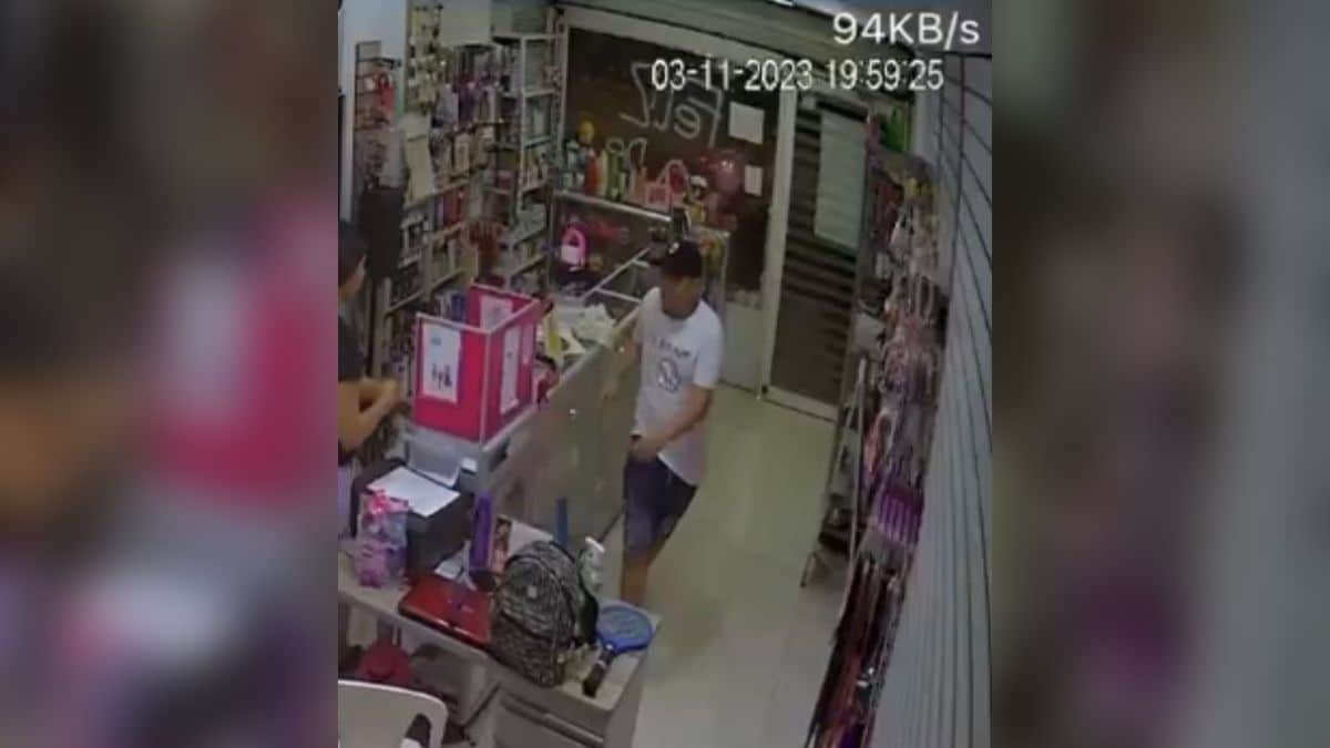 En video: hombre roba local en Floralia