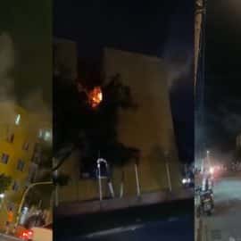 Fuerte incendio se registró en un apartamento en el nororiente de Cali