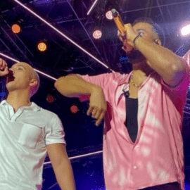 Hijo de Dilian Francisca cantó a dúo con Romeo Santos en su concierto en Cali