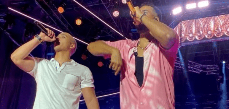 Hijo de Dilian Francisca cantó a dúo con Romeo Santos en su concierto en Cali