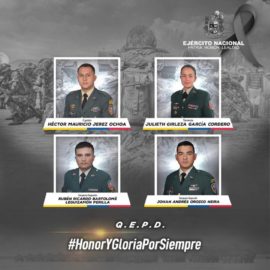 Se conocen nombres de las víctimas de accidente de helicóptero del Ejército