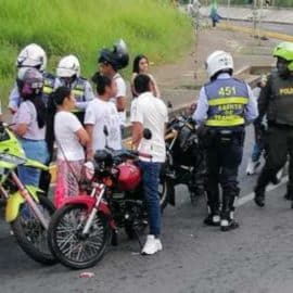 Policía realiza operativo para mitigar los ‘piques ilegales’ en el Km 18