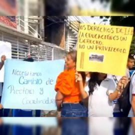 Estudiantes de la Institución Educativa Boyacá exigen la renuncia de sus directivos
