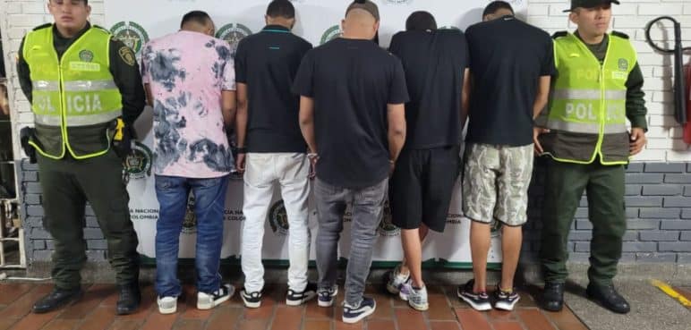 Cinco ladrones fueron capturados en el barrio Villa del Sol