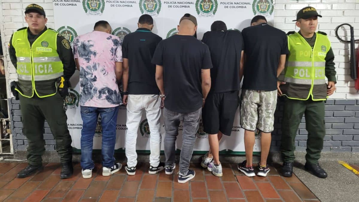 Cinco ladrones fueron capturados en el barrio Villa del Sol
