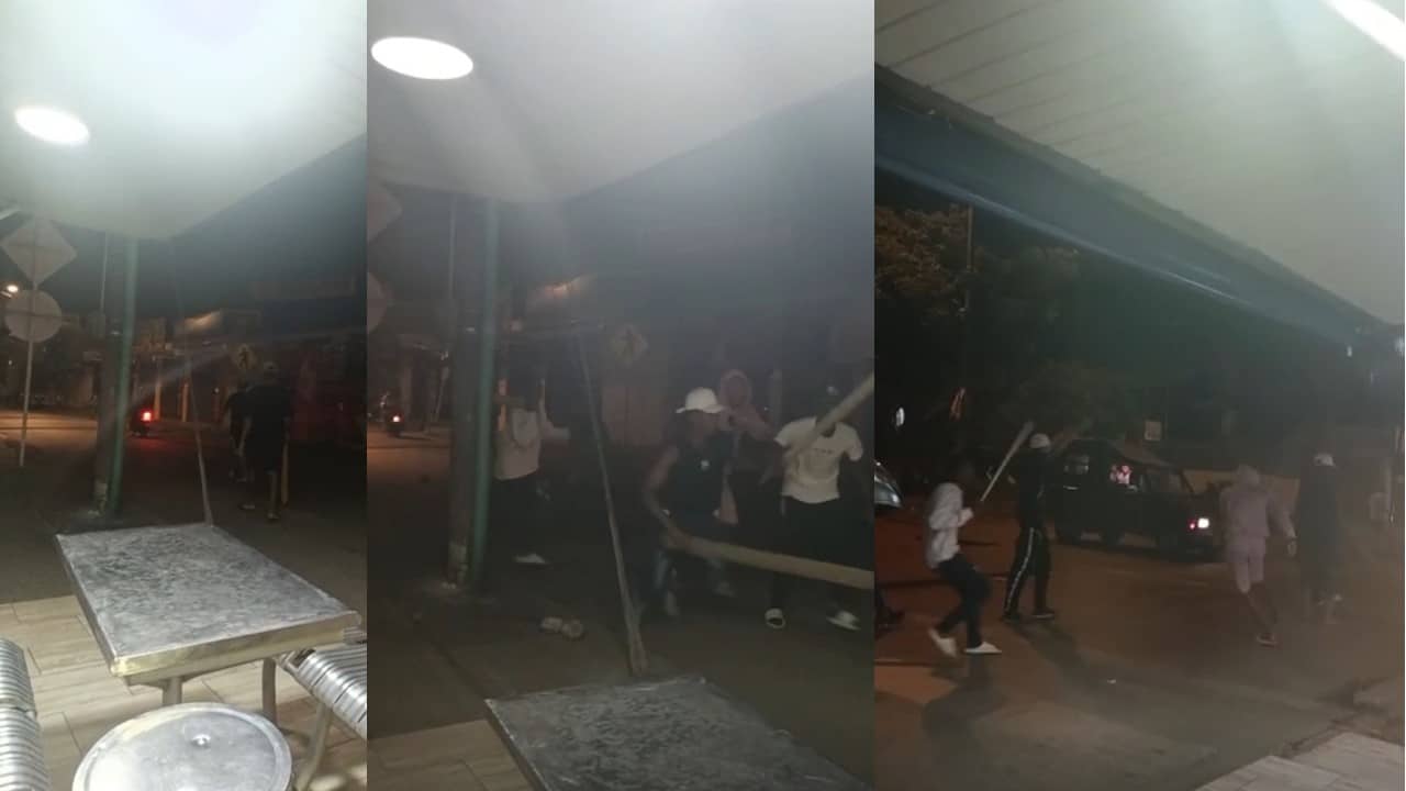 Video: Jóvenes se enfrentaron con piedras y palos en el oriente de Cali