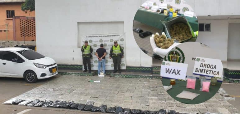 Capturados alias el sintético y dos ciudadanos más por porte de estupefacientes
