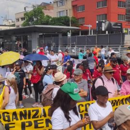 Así avanzan las marchas en Cali a favor del gobierno de Gustavo Petro