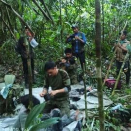 Estas son las primeras imágenes de los niños rescatados en el Guaviare