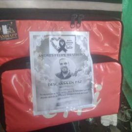 Rappitenderos se movilizaron tras el asesinato de un domiciliario en Cali