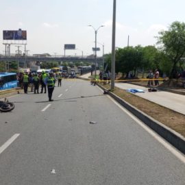 Dos personas murieron en grave accidente de tránsito en el norte de Cali