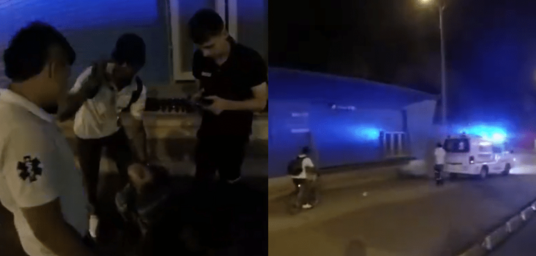 Ambulancia que transitaba por carril del MÍO atropelló a un ciclista