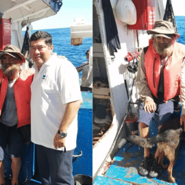 Rescatan a un náufrago australiano y su perrita luego de tres meses en altamar