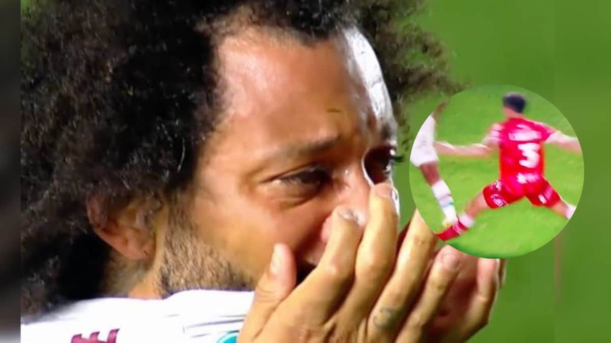 Terribles imágenes: Marcelo lesiona a un rival en Copa Libertadores