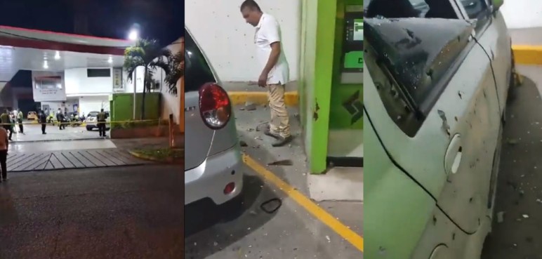 No para la inseguridad: Un artefacto explosivo estalló en una estación de servicio