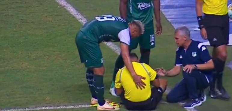 Deportivo Cali rechazó el hecho de agresión al juez en el partido ante Nacional