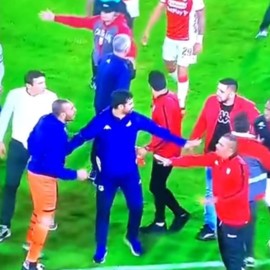 Video: En peleas y amenazas terminó partido entre Deportivo Cali y Santa Fe