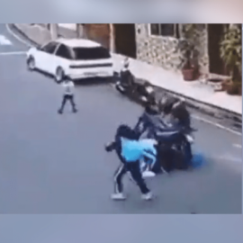 En video: Niña de 11 años perdió su brazo tras accidente de tránsito en moto