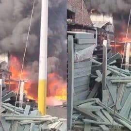 Video: Reportan gran incendio en bodega de plásticos en La Nubia, Juanchito