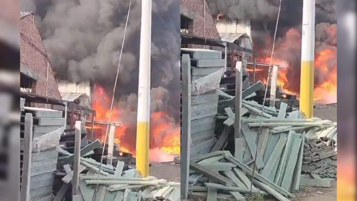 Video: Reportan gran incendio en bodega de plásticos en La Nubia, Juanchito