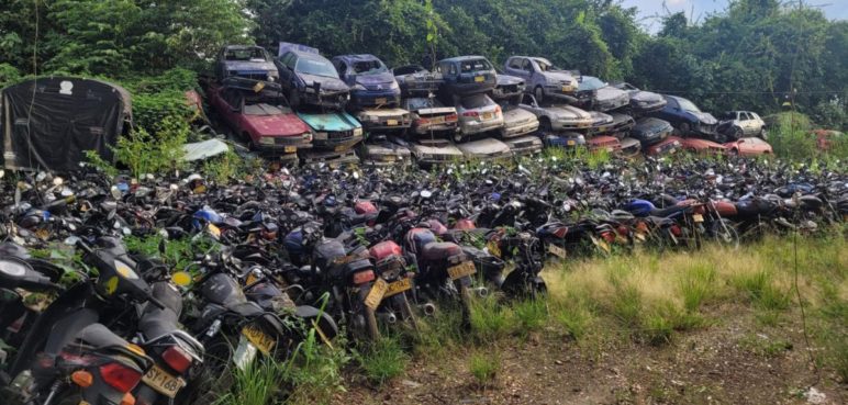 Desalojarán más de 3.000 vehículos que ocupan antiguo 'patio' en el sur de Cali