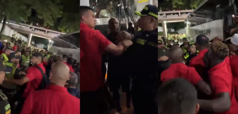 Minuto a minuto: Así fue la pelea entre jugadores del América y la Policía