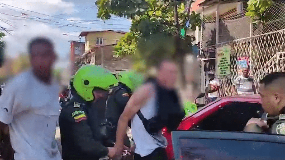 Video: 'De película', autoridades logran frustrar un secuestro en Cali