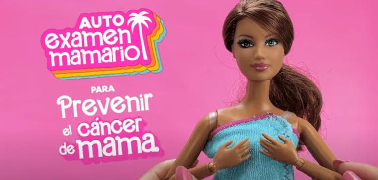 Video: Muñeca Barbie enseña cómo detectar el cáncer de mama