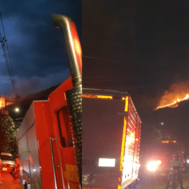 ¡Atención! Reportan incendio forestal en el sector Altos de Menga, norte de Cali