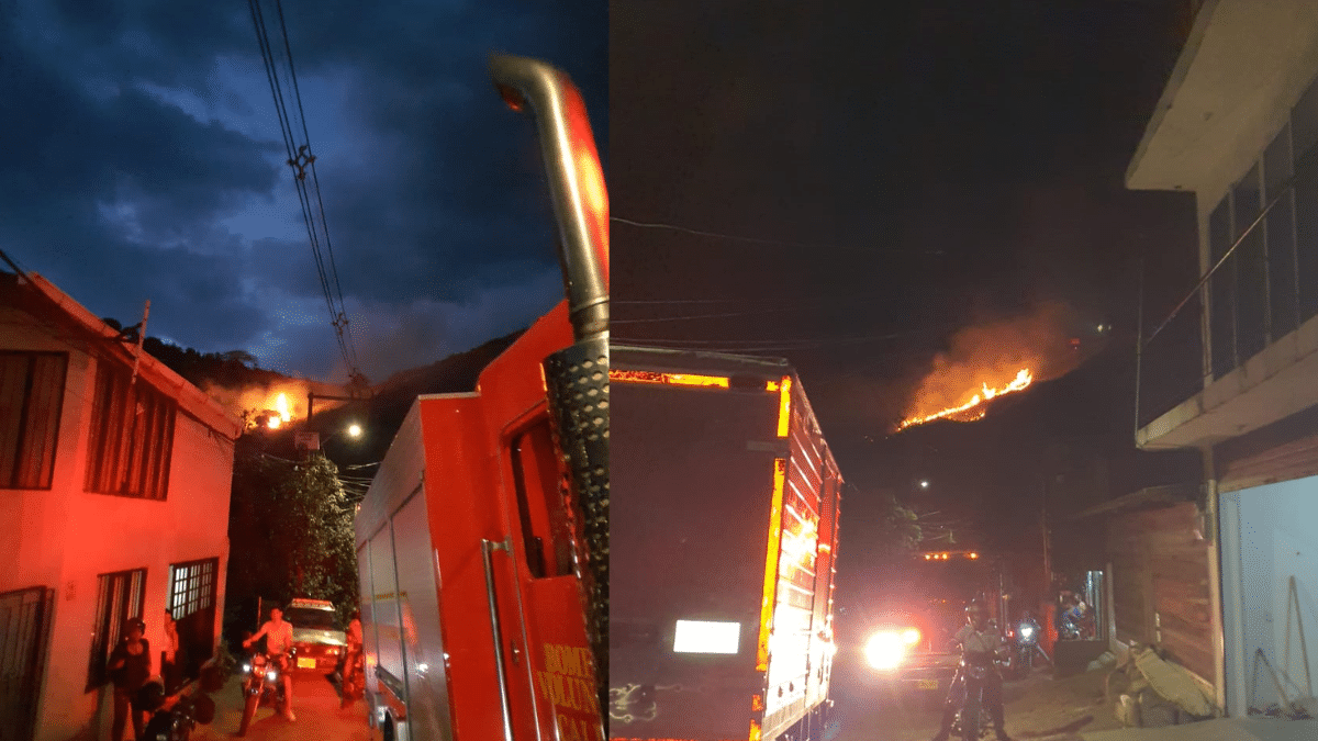 ¡Atención! Reportan incendio forestal en el sector Altos de Menga, norte de Cali