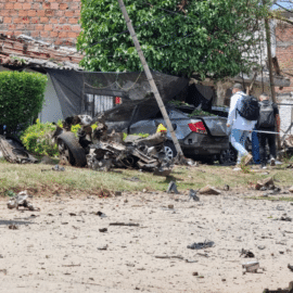 Miedo y destrucción: Las imágenes de Potrerito tras atentado con 'carro bomba'