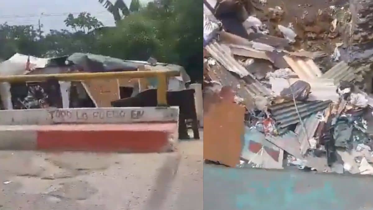 "Con electricidad y televisión": Así son algunos 'cambuches' en el oriente de Cali