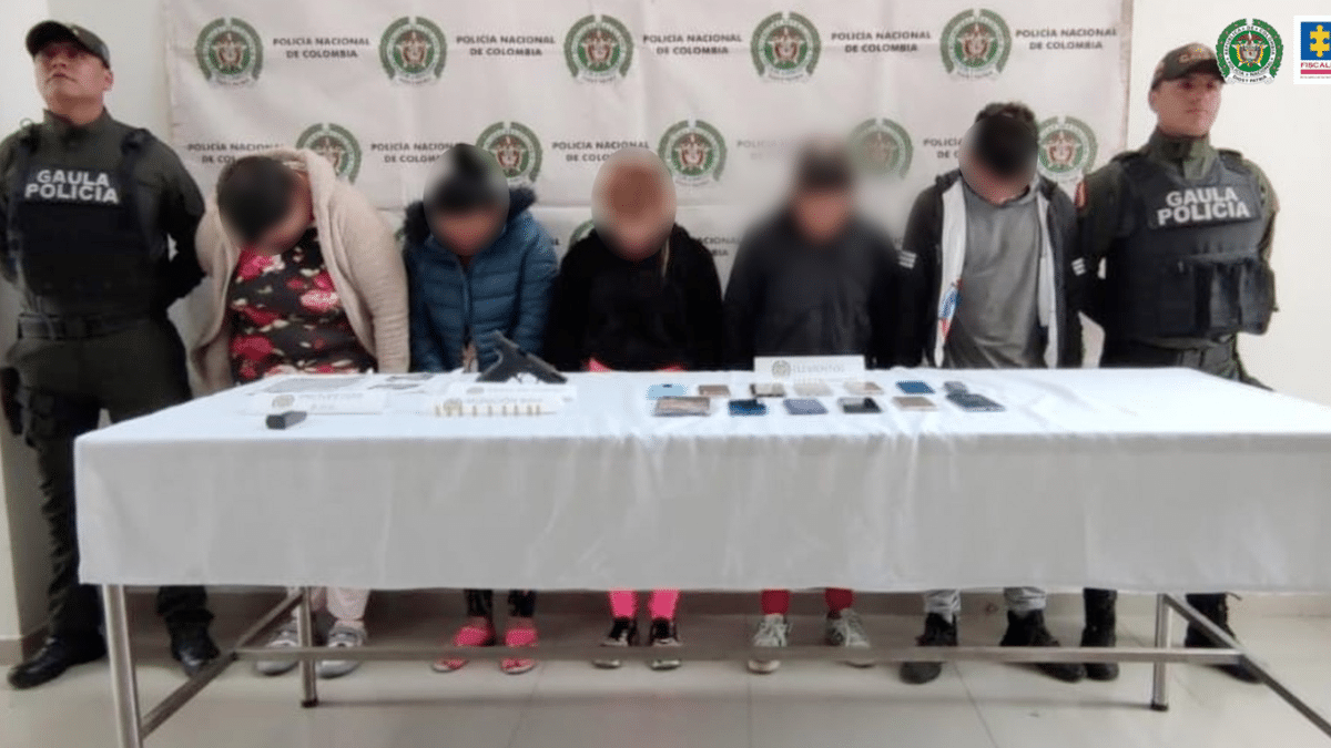 Capturan a cinco presuntos integrantes del 'Tren de Aragua' en Nariño