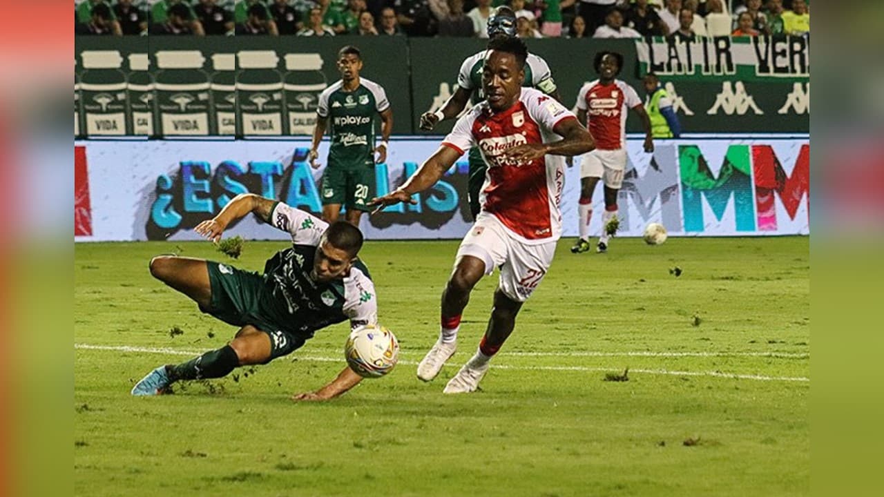 ¡Puntos para todos! Deportivo Cali y Santa Fe igualaron en Palmaseca